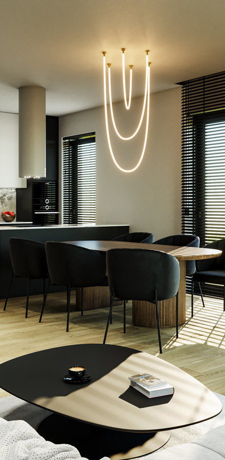 Projekt 164 - Salon + Kuchnia - zdjęcie 1